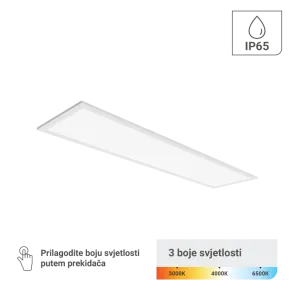 LED panel 295 × 1195 mm 48 W 6096 lm 3CCT IP65 | PLX30120IP65-48W