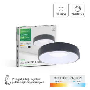 Pametna LED stropna svetilka 50 W 4000 lm 3000–6000 K | NOIR-M