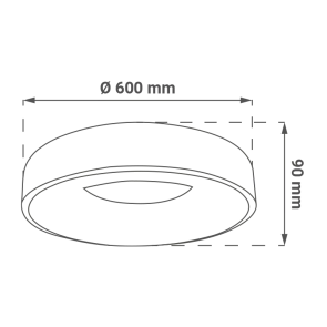 Pametna LED stropna svetilka 96 W 6000 lm 3000–6000 K | NOIR-XL