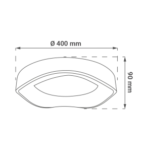 Pametna LED stropna svetilka 60 W 4800 lm 3000–6000 K | ASTRA-M