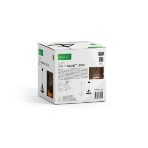 Črna viseča svetilka E27 do 20 W | PL-2522