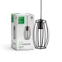 Black pendant light E27 up...