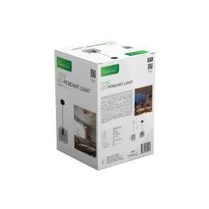 Črna viseča svetilka E27 do 20 W | PL-1616S
