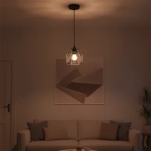 Black pendant light E27 up to 20 W | PL-1818