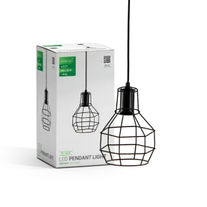 Črna viseča svetilka E27 do 20 W | PL-1519