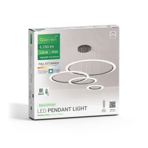 Smart LED pendant light 125 W 6250 lm | RINGSYMPHONY