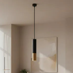 Black-gold GU10 pendant light | VELORA-1