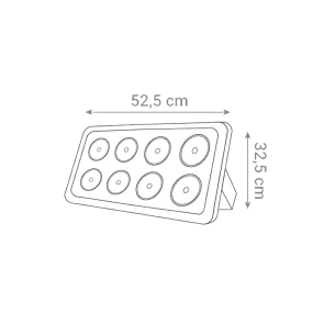 Industrial LED floodlight 240 W 6000 K IP65 | SL-240