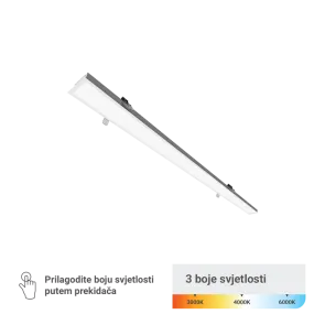 Recessed linear LED light 40 W 4800 lm 3CCT | LL-5535-3CCT-40W