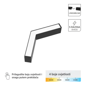 LED V-modul 15–40 W 5200 lm 4CCT | LL-5070-40W-V
