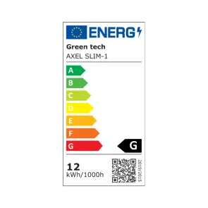 LED stenska svetilka 12 W 840 lm 3CCT | AXEL SLIM-1