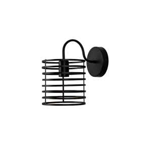 Black wall light E27 up to 20 W | WL-1616R