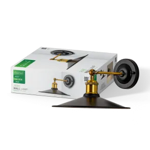Black wall light E27 up to 20 W | WL-2615