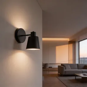Black wall light E27 up to 20 W | WL-1318