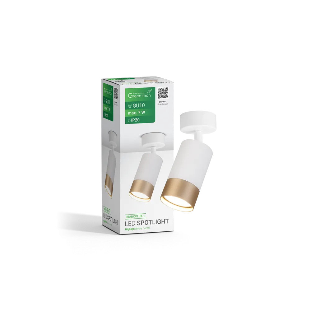 White-gold GU10 spot light | BIANCOLUX-1