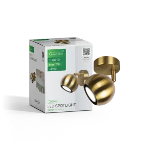 Gold spot light GU10 up to 7 W | LUNARIS-1