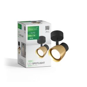 Black-gold GU10 spot light | AMBRE-1