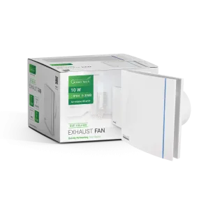 Izpušni ventilator 10 W 95 m³/h IPX4 bel | GVF-100J-WH