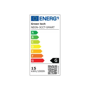 Smart NEON LED set 5 m 15 W 2700–6500 K | NEON-3CCT-SMART