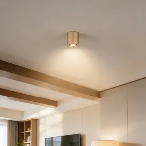 Gold surface-mounted GU10 light up to 7 W | T155M-GOLD