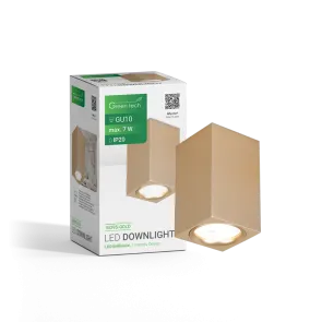 Zlati nadgradni downlight GU10 do 7 W | M39S-GOLD