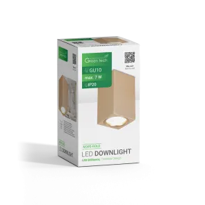 Zlati nadgradni downlight GU10 do 7 W | M39S-GOLD