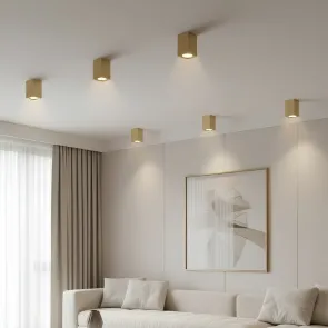 Zlati nadgradni downlight GU10 do 7 W | M39S-GOLD