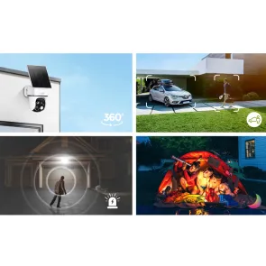 Solar 2K PTZ camera 3 MP IP66 AI | HGWBC-359S