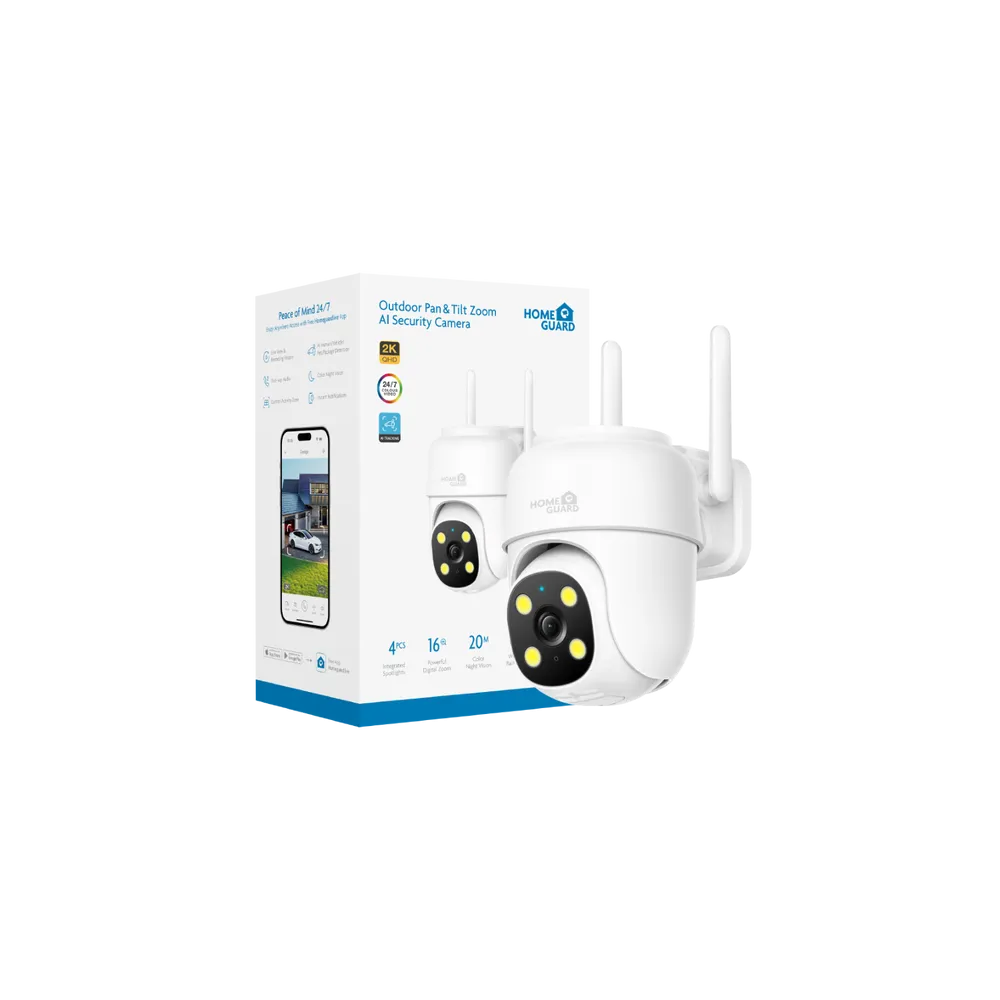 Outdoor 2K PTZ camera IP66 16× zoom | HGWOB-255