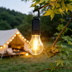 Solarna LED žarnica za kampiranje 3 W 100 lm | LFB-6000-SOLAR