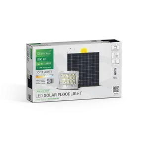Solarni reflektor 50 W 800 lm 3CCT IP65 | SFX-50W-3CCT