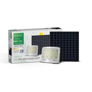 Solar floodlight 50 W 800 lm 3CCT IP65 | SFX-50W-3CCT