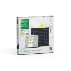 Solar floodlight 200 W 2400 lm 3CCT IP65 | SFX-200W-3CCT