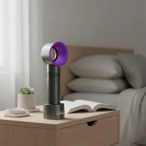 Portable fan 1.9 W 800 mAh black-and-purple | HH-F36BP