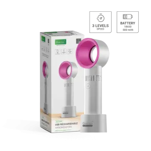 Portable fan 1.9 W 800 mAh white-and-pink | HH-F36WP