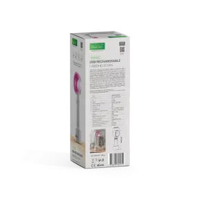 Portable fan 1.9 W 800 mAh white-and-pink | HH-F36WP