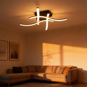 Decorative LED ceiling light 24 W 3CCT | WAVEFUSION-24W