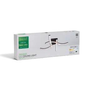 Decorative LED ceiling light 24 W 3CCT | WAVEFUSION-24W