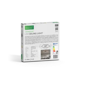 Črna LED svetilka 24 W 1680 lm 3CCT | VECTORLIGHT-24W