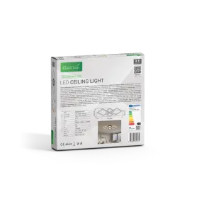 Črna LED svetilka 52 W 3640 lm 3CCT | VECTORLIGHT-52W