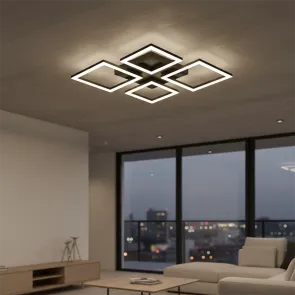 Black LED ceiling light 96 W 6720 lm 3CCT | VECTORLIGHT-96W
