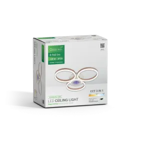 Decorative LED ceiling light 128 W 3CCT | OPALGLOW-128W