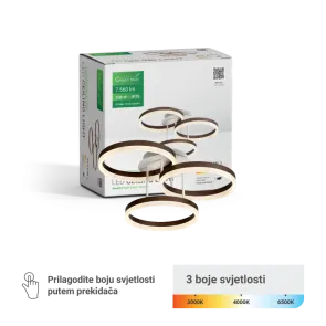 Rjava LED svetilka 108 W 7560 lm 3CCT | LUMAPRESTIGE-108