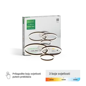 Brown LED light 144 W 10080 lm 3CCT | LUMAPRESTIGE-144
