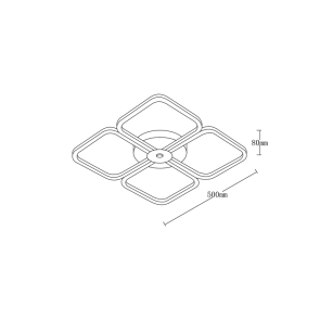 Pametna LED svetilka 57 W 2700–6500 K | FOURGLOW-L