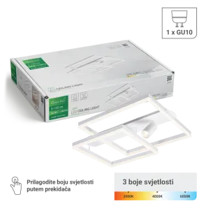 LED svetilka 52 W 3120 lm 3CCT + GU10 | CUBO-3